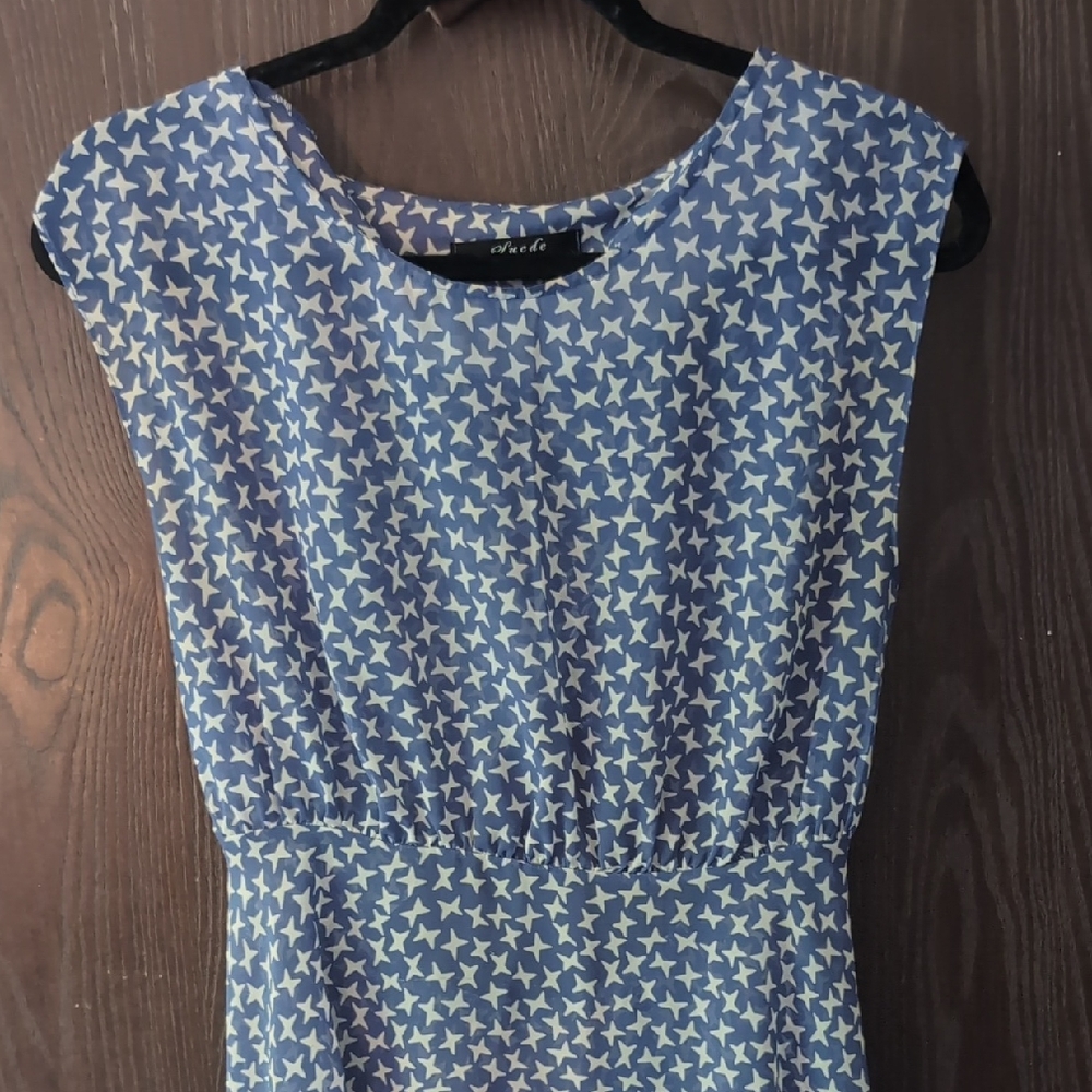 Blue Star Pattern Shirt